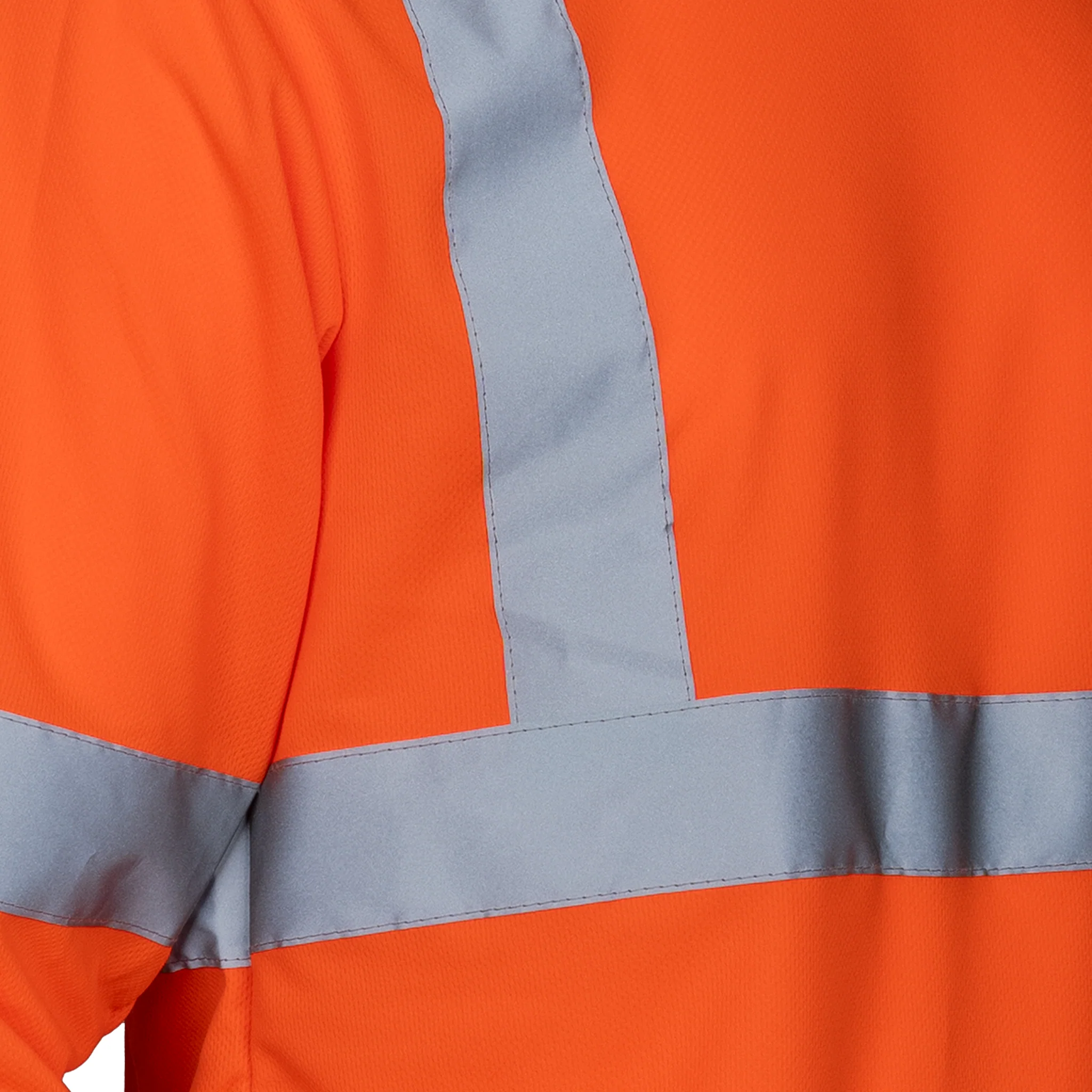 High Visibility Long Sleeve Safety Shirt With Reflective Strips and Hoodie - Image 16