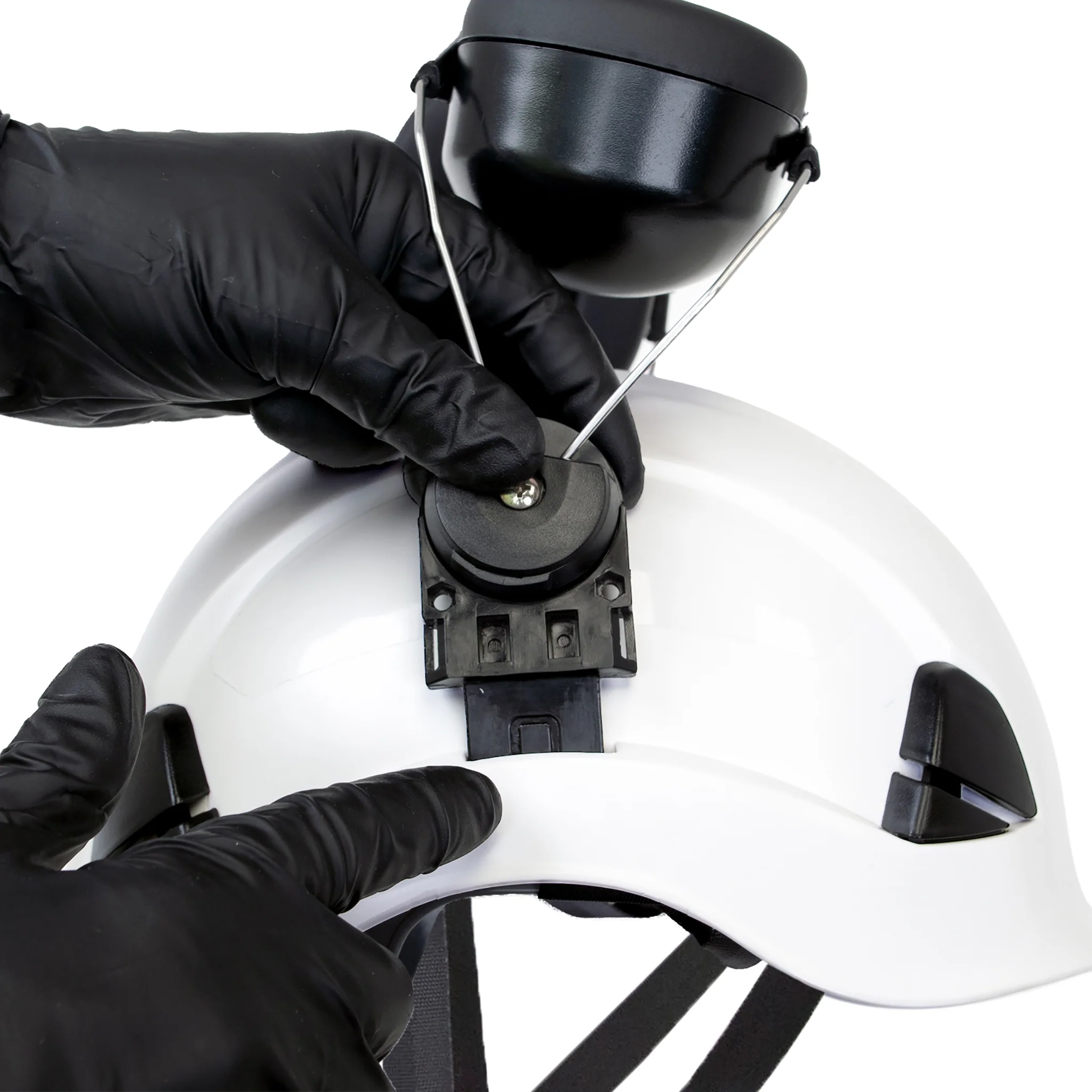 Safety Helmet System with Face Shield and Earmuffs - Image 3