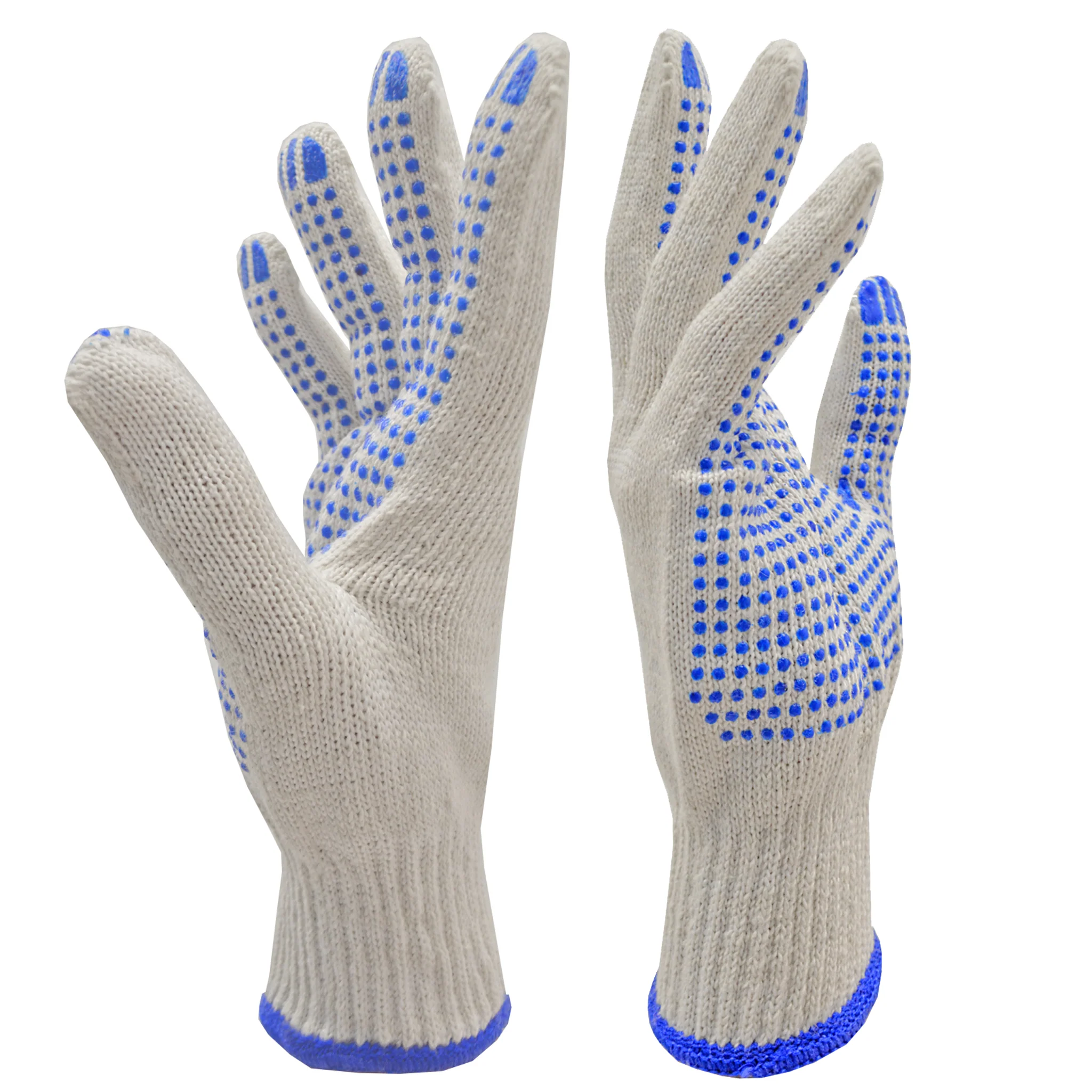 Safety Knitted Multi-Purpose Gloves with Anti-Slip PVC Dotted Palms – Pack of 12 - Image 4