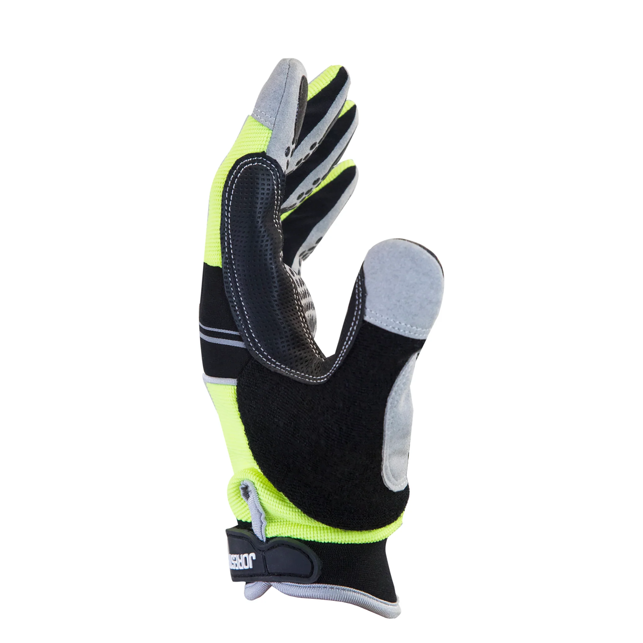 Safety Work Gloves with Anti-Slip Silicone Dotted Palms - Image 8