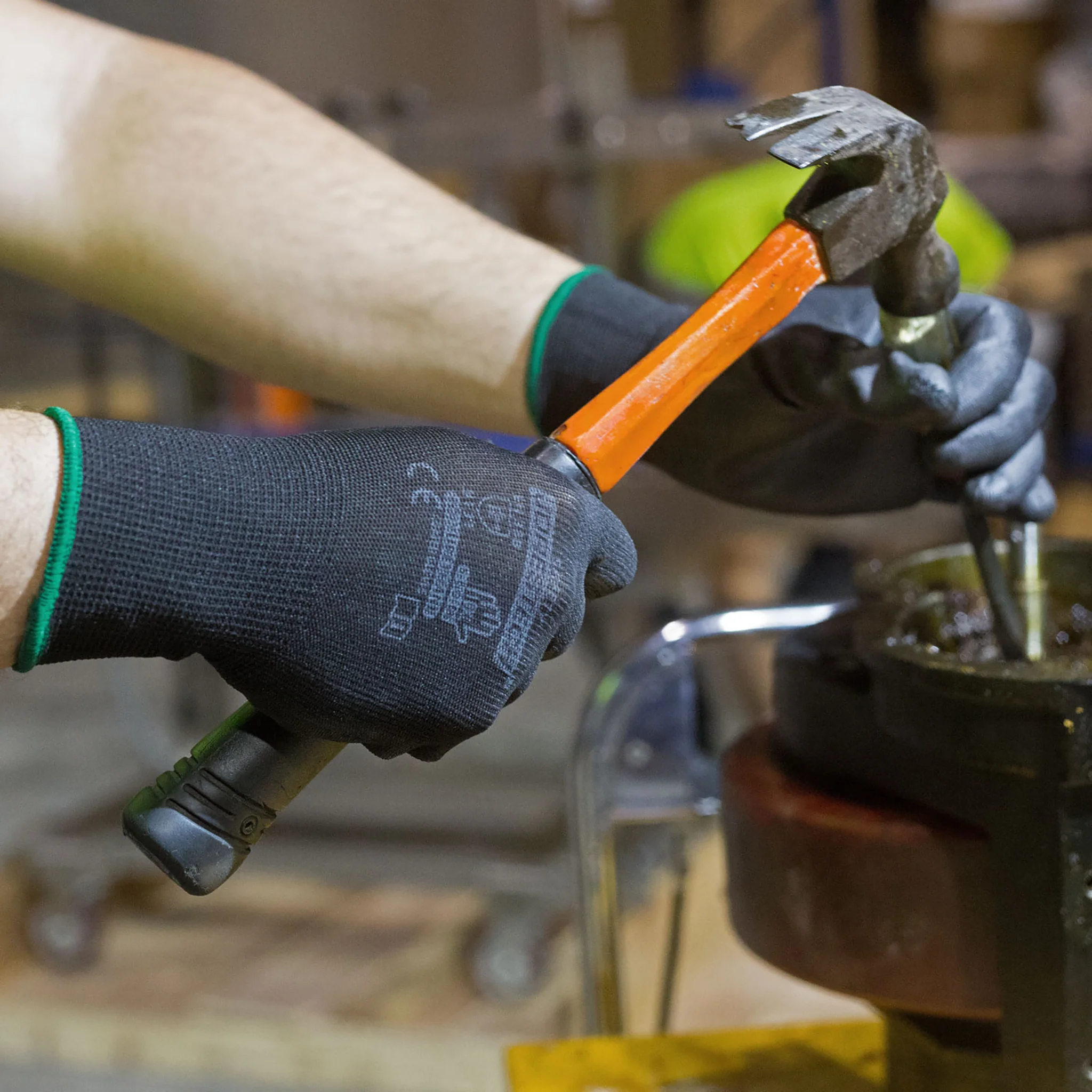 Thin Safety Work Gloves with Polyurethane Dipped Palms – Pack of 12 - Image 4