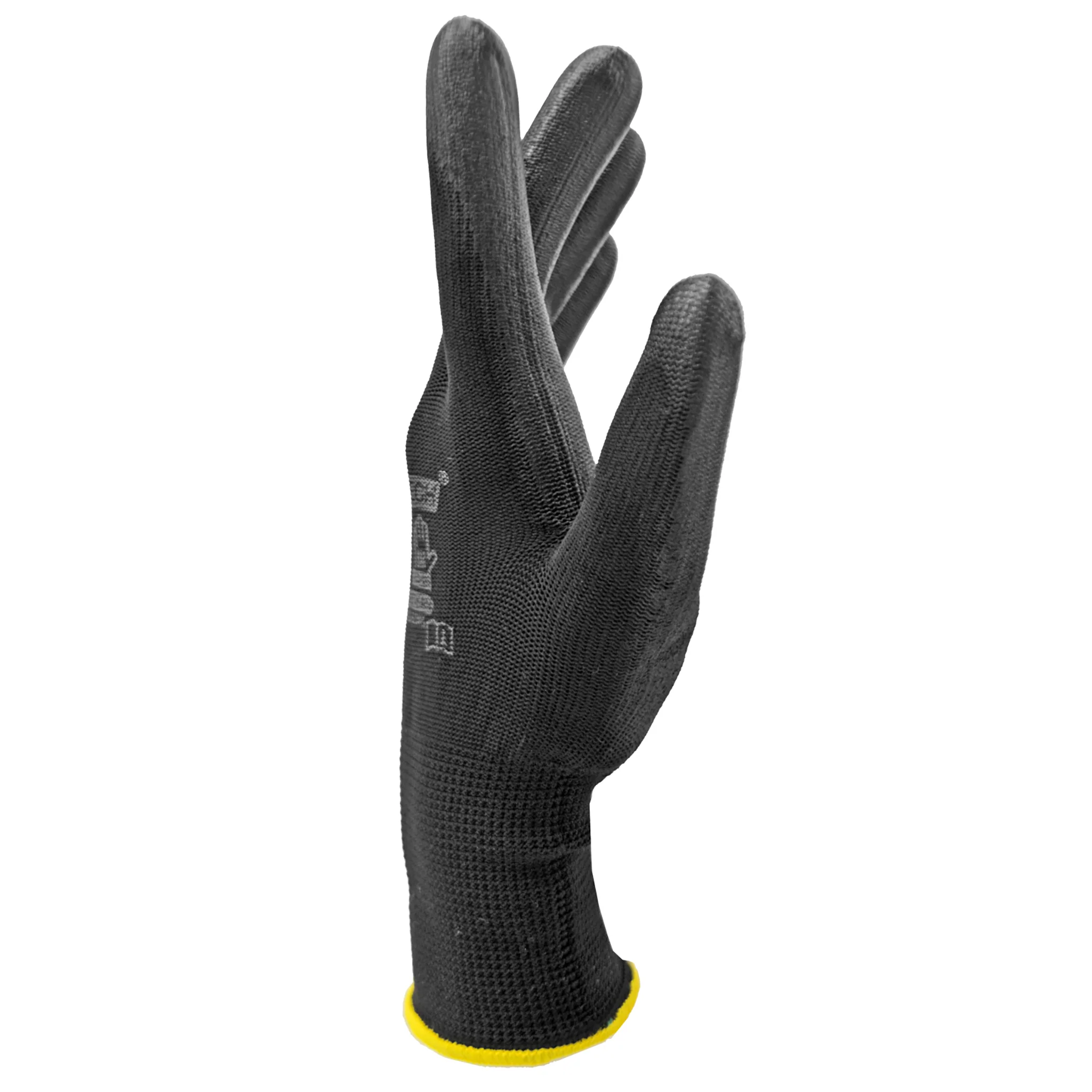 Thin Safety Work Gloves with Polyurethane Dipped Palms – Pack of 12 - Image 5