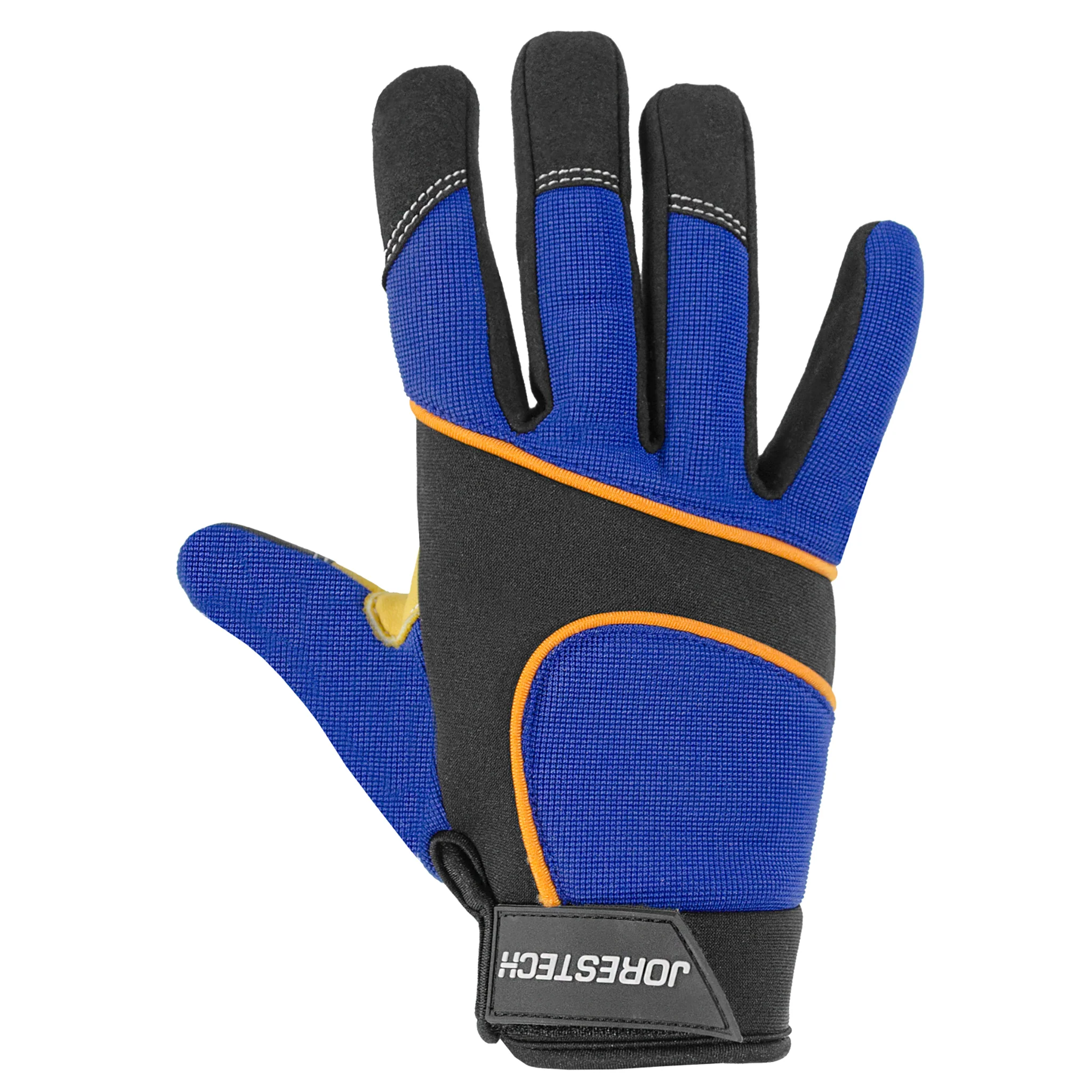 Touchscreen Safety Work Gloves with Leather Palms - Image 10