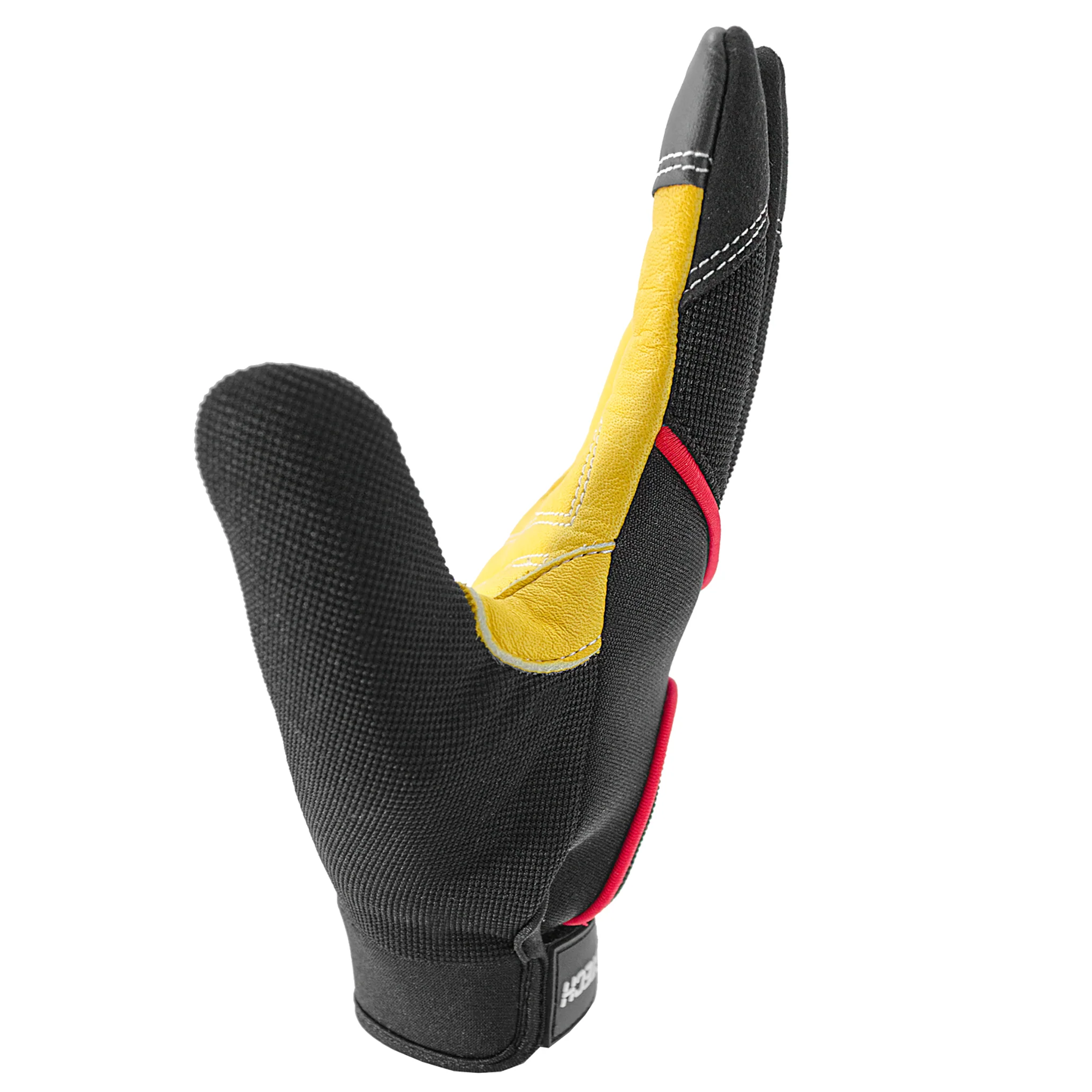 Touchscreen Safety Work Gloves with Leather Palms - Image 4