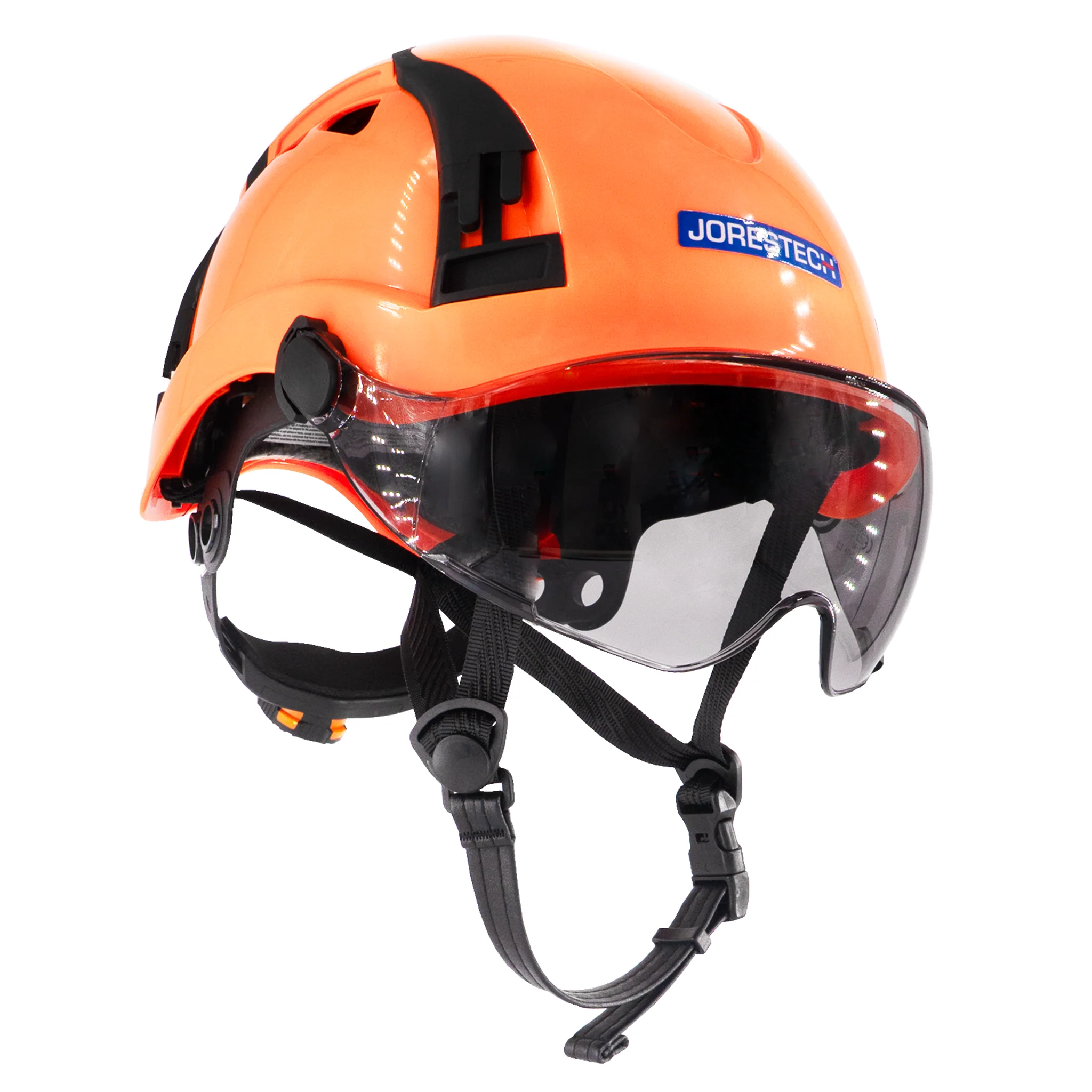 Type 2 Class C Safety Vented ABS Helmet with Eye Visor Shield - Image 4