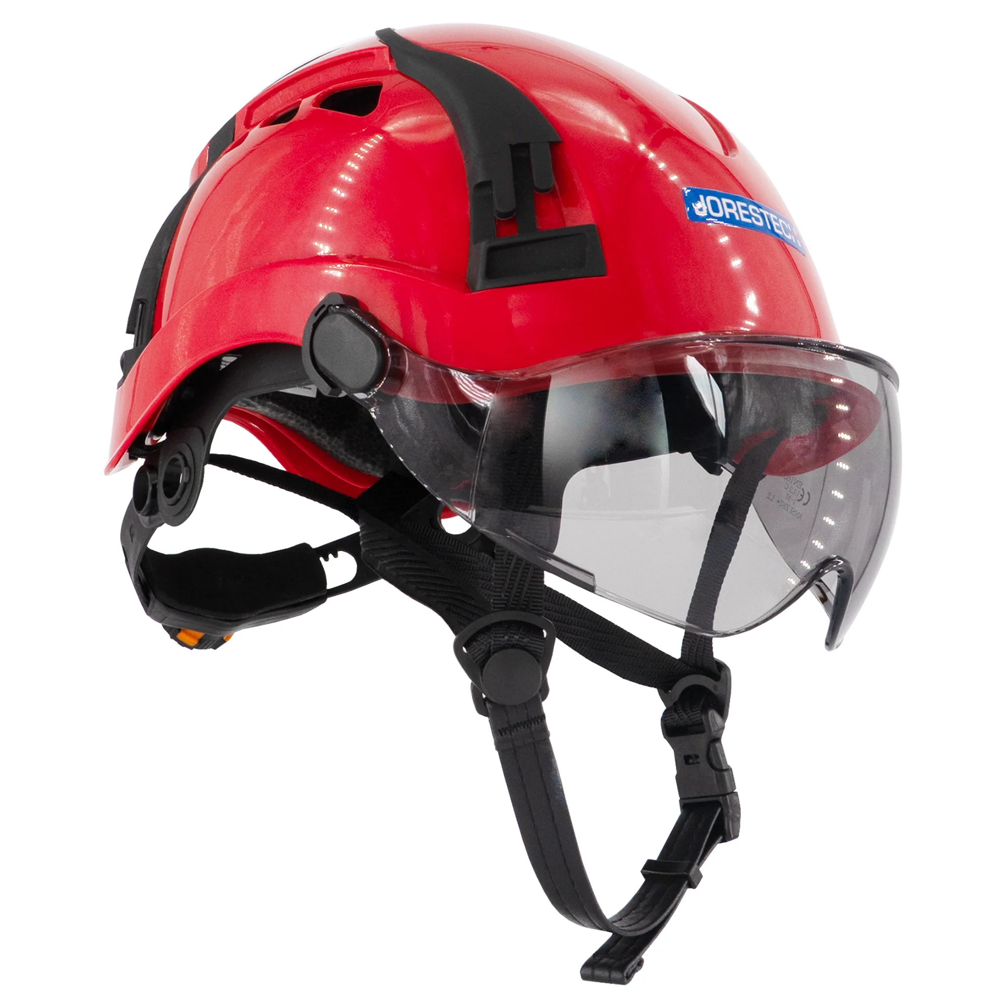 Type 2 Class C Safety Vented ABS Helmet with Eye Visor Shield - Image 6