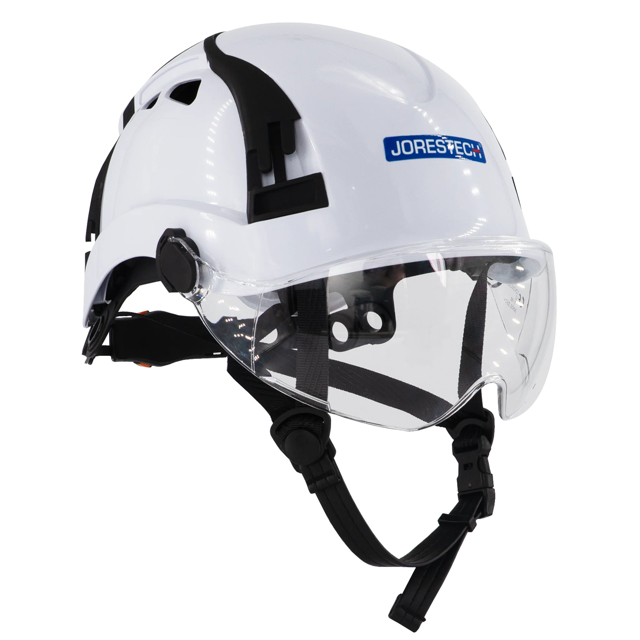 Type 2 Class C Safety Vented ABS Helmet with Eye Visor Shield - Image 9