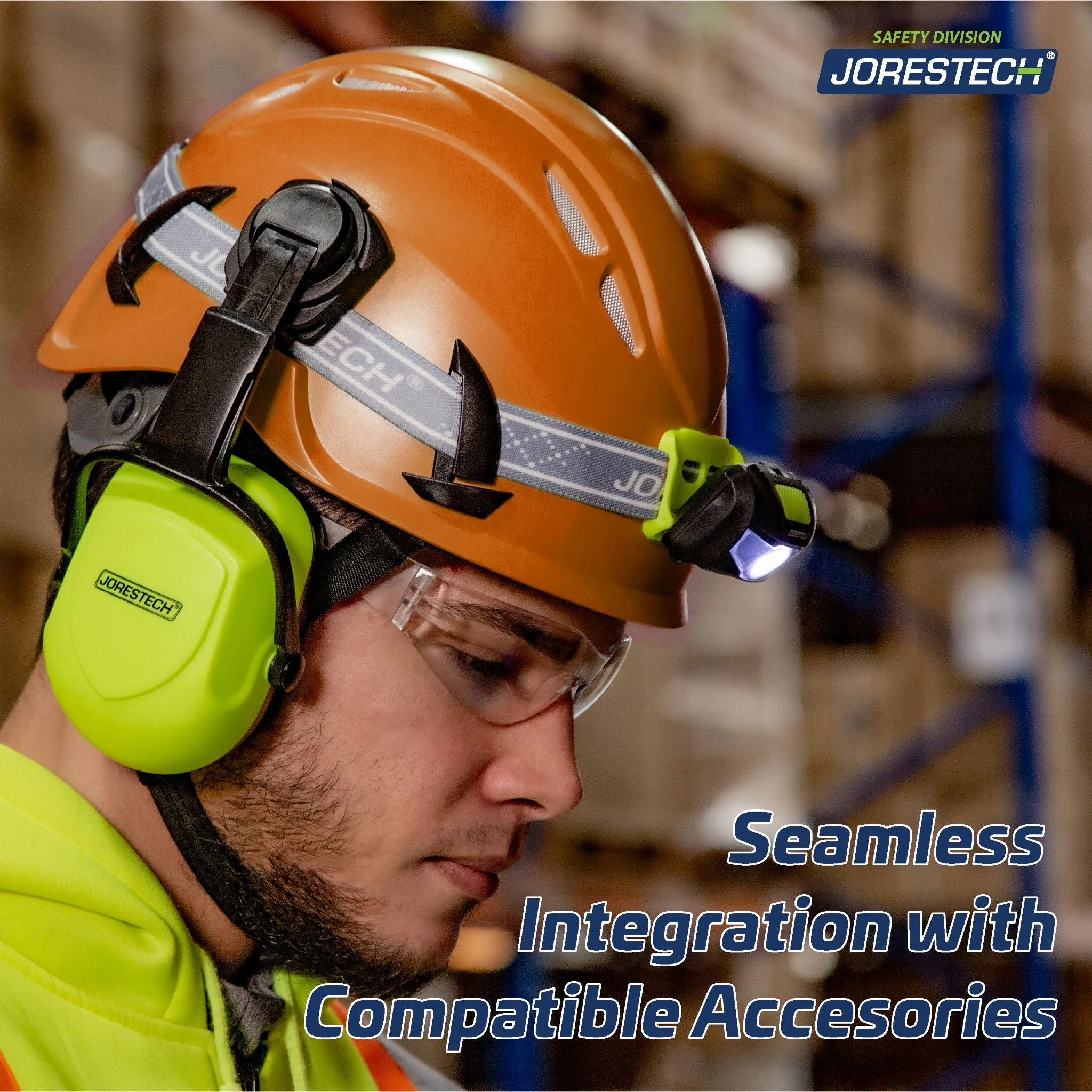 Ventilated Work at Height Hard Hat with Anti-Intrusion Mesh and  4 Point Suspension - Image 13