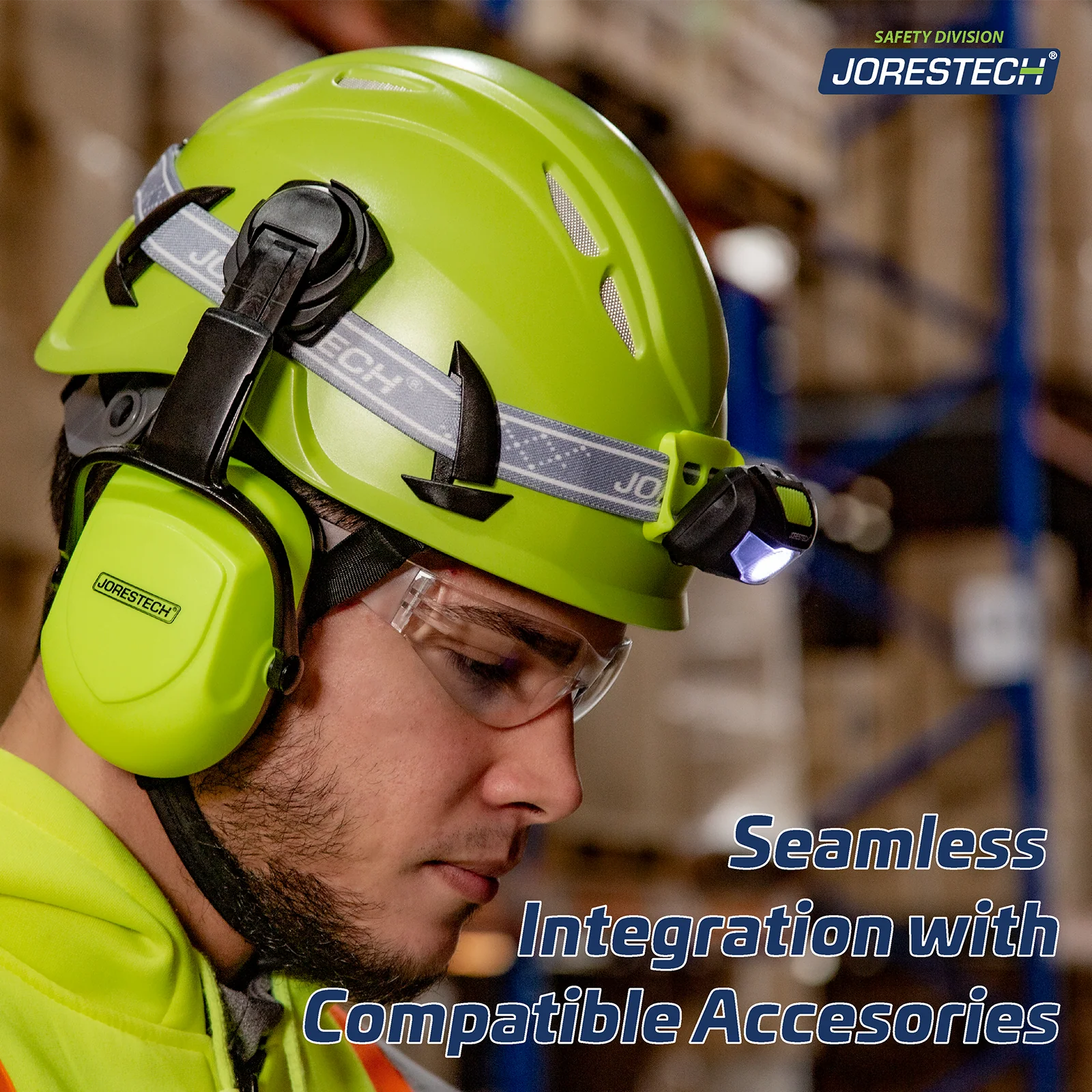 Ventilated Work at Height Hard Hat with Anti-Intrusion Mesh and  4 Point Suspension - Image 6