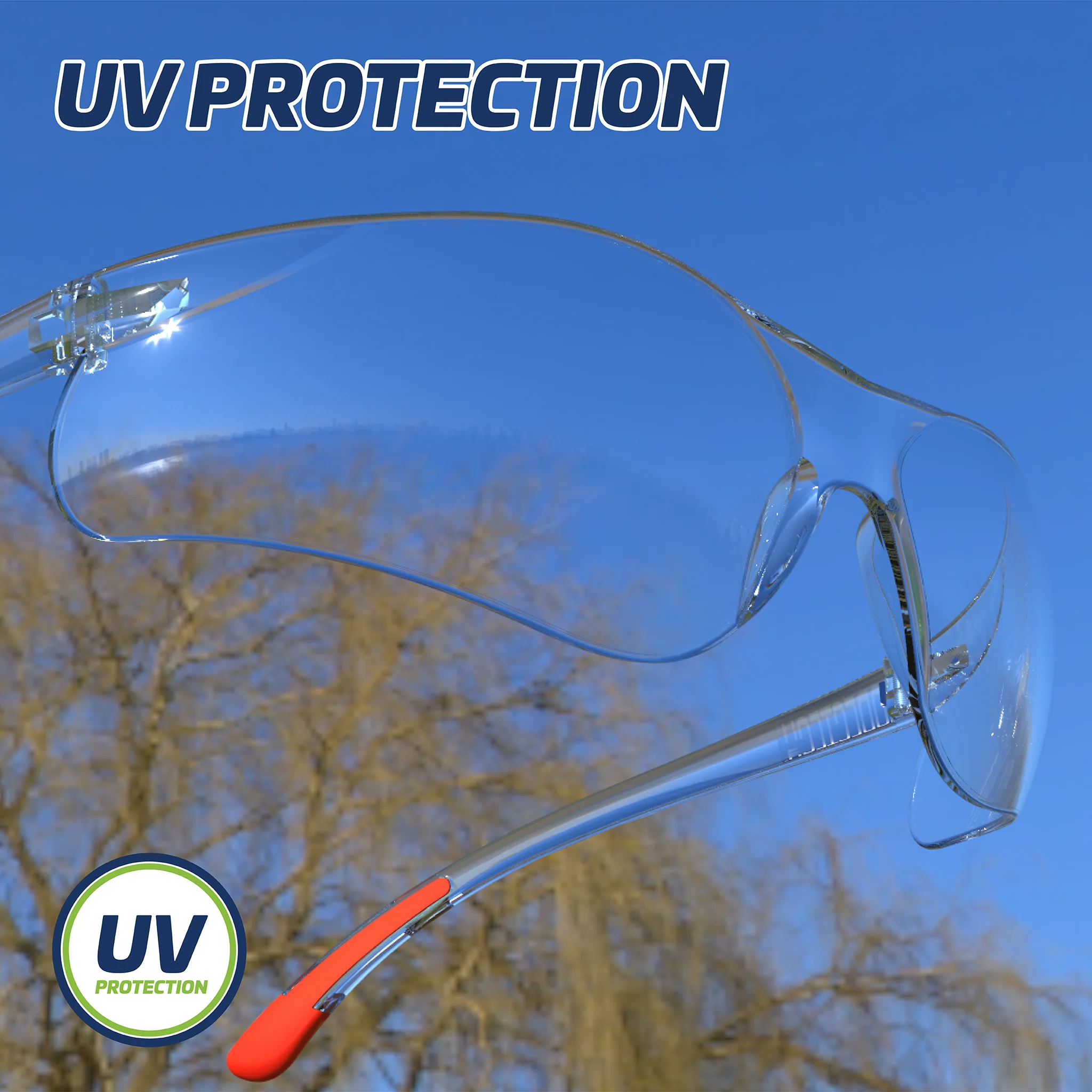 Wraparound Safety Glasses for High Impact Protection - Pack of 12 - Image 9