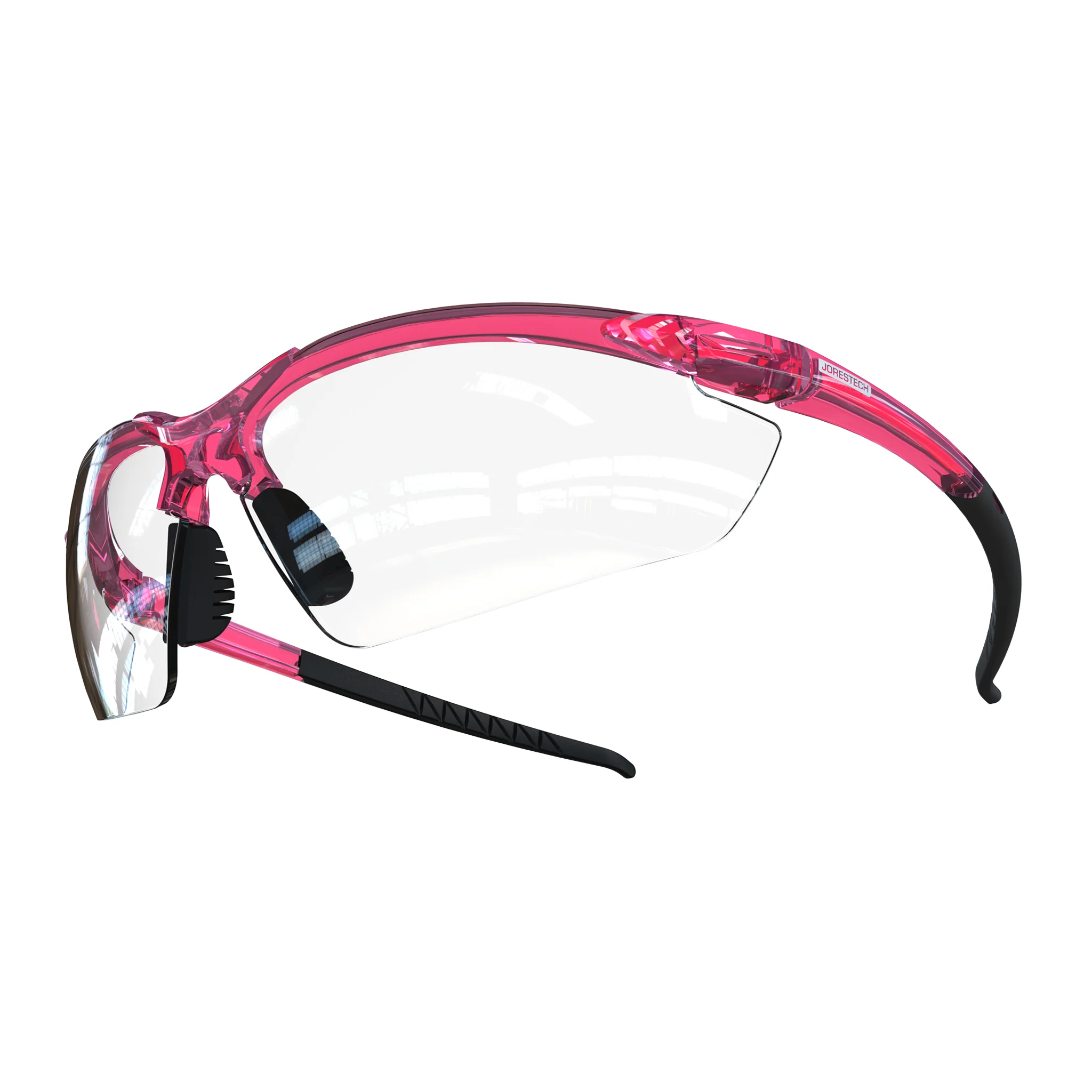 Wraparound Safety Glasses with Flexible Rubber Temple Tips - Image 11