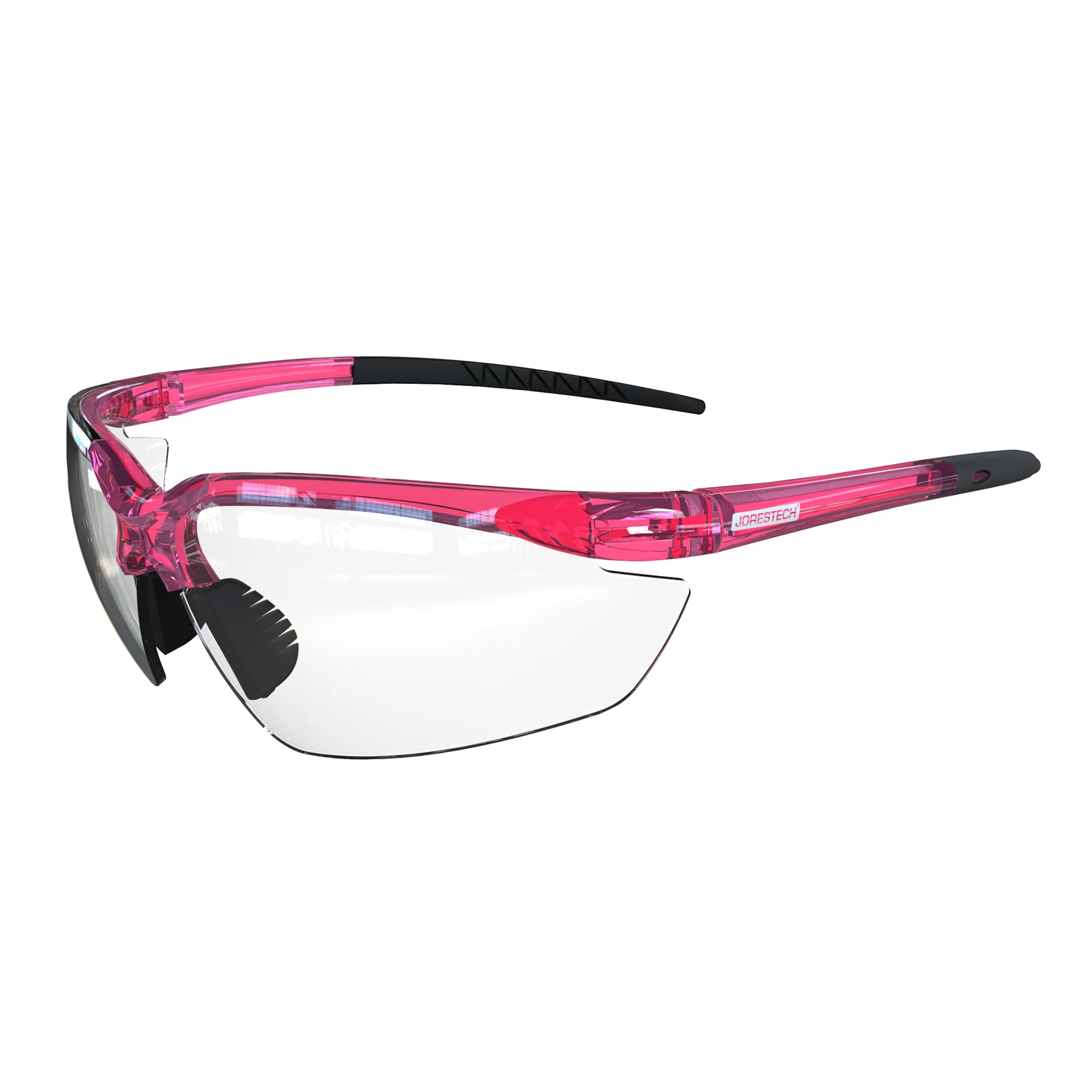 Wraparound Safety Glasses with Flexible Rubber Temple Tips - Image 13