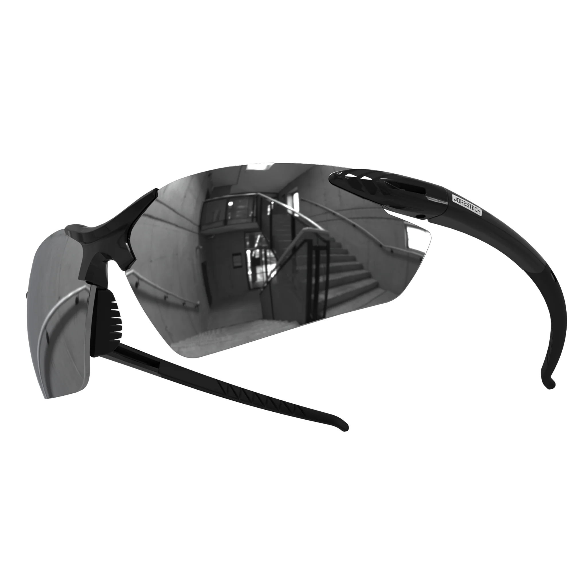 Wraparound Safety Glasses with Flexible Rubber Temple Tips - Image 21