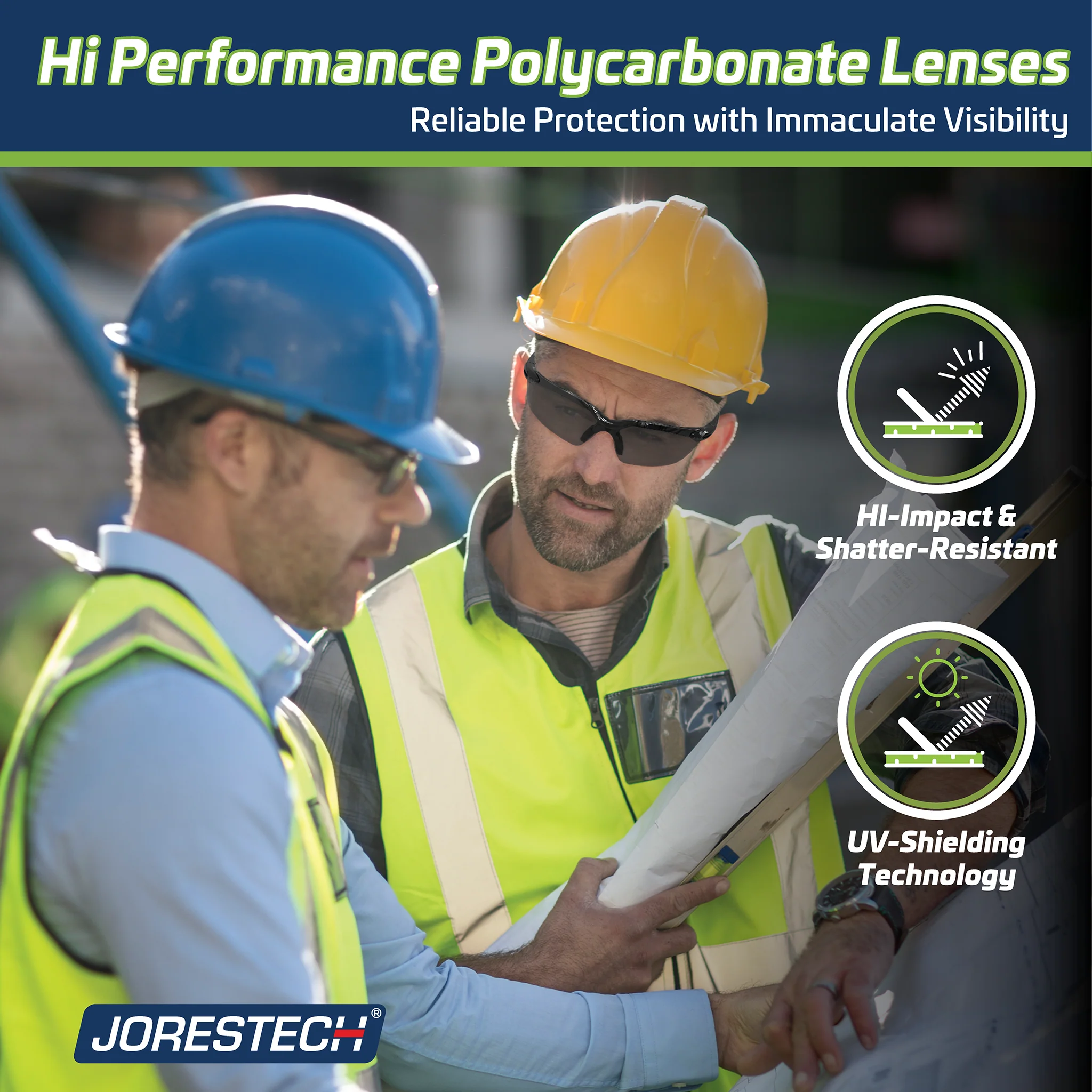 Wraparound Safety Glasses with Flexible Rubber Temple Tips - Image 44