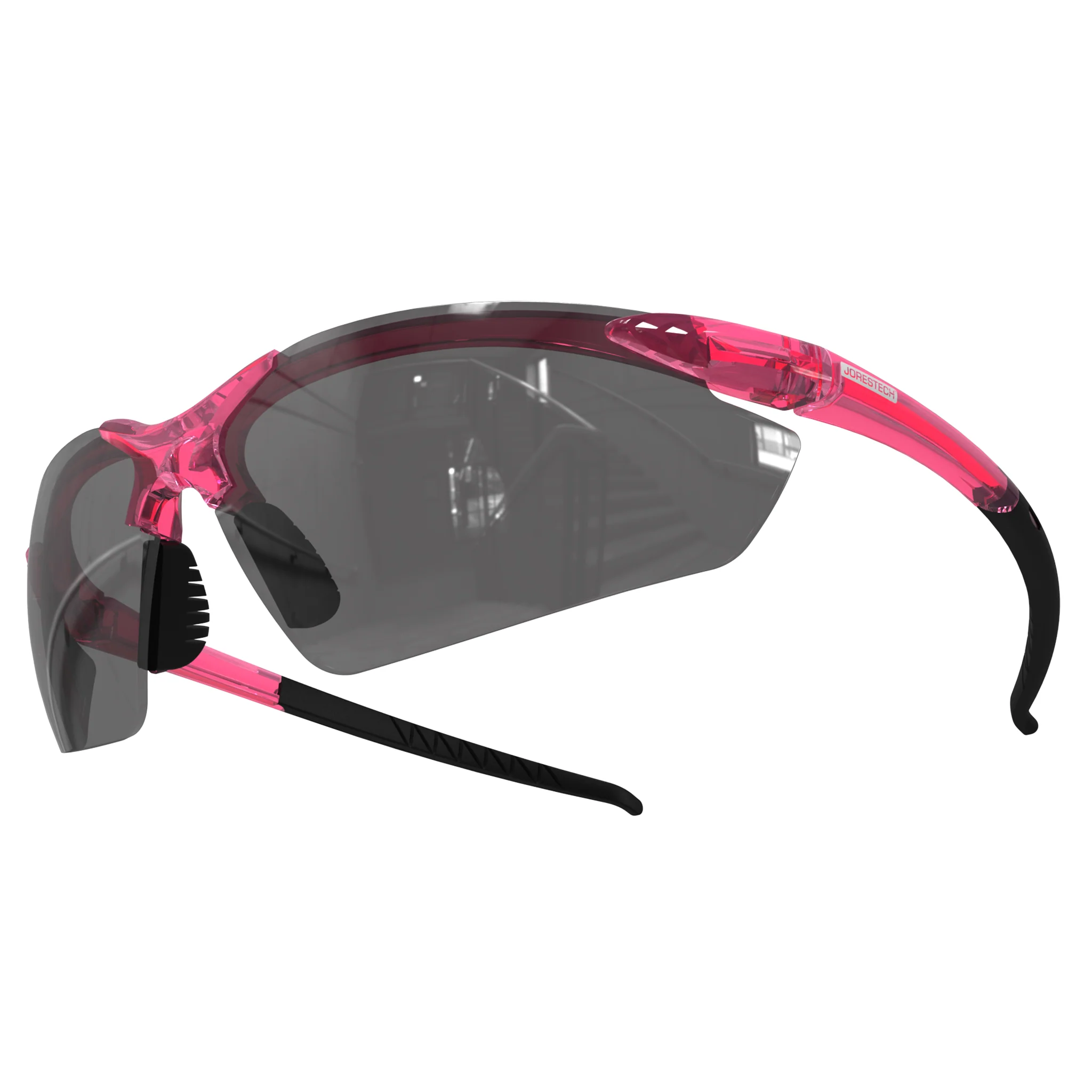 Wraparound Safety Glasses with Flexible Rubber Temple Tips - Image 46
