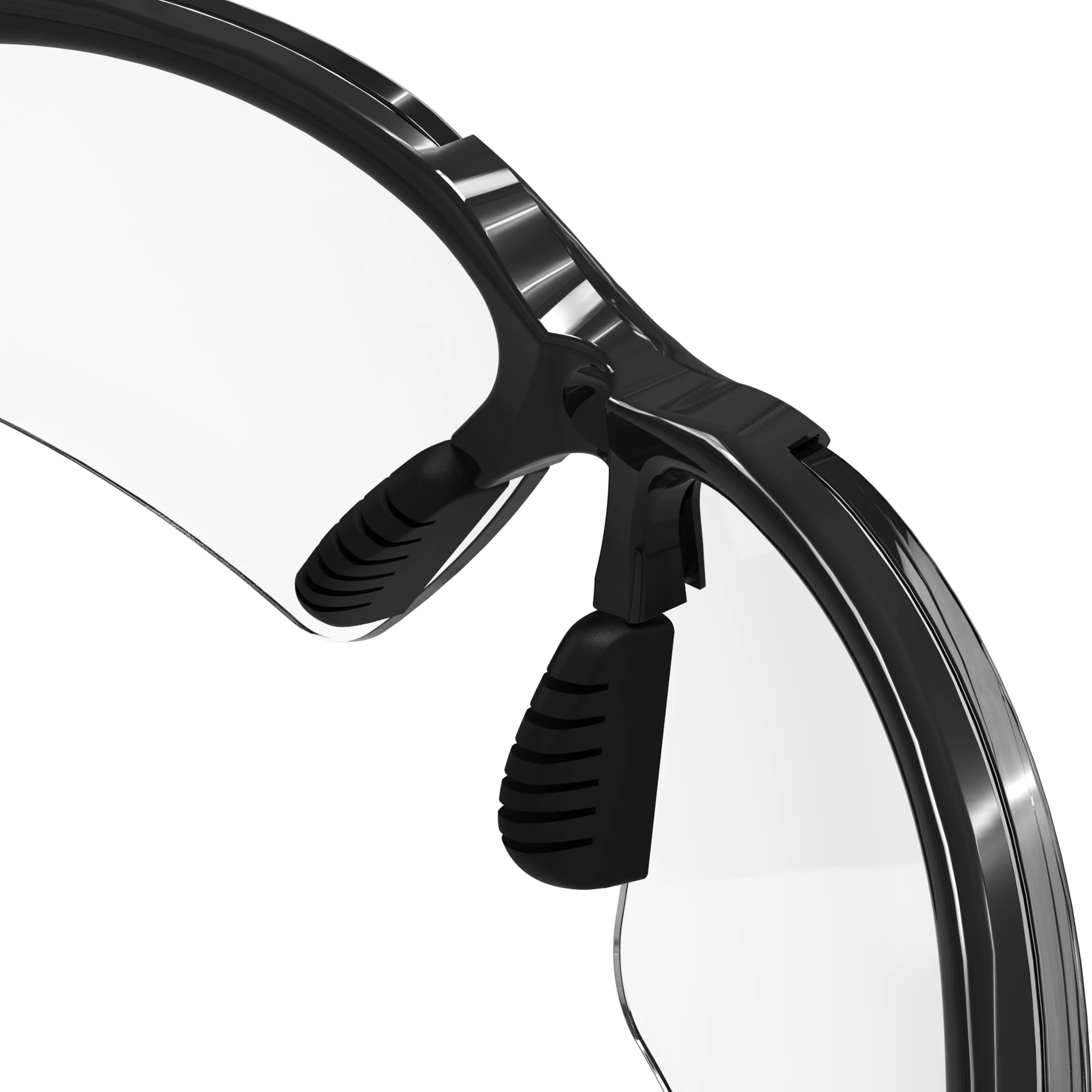 Wraparound Safety Glasses with Flexible Rubber Temple Tips - Image 8